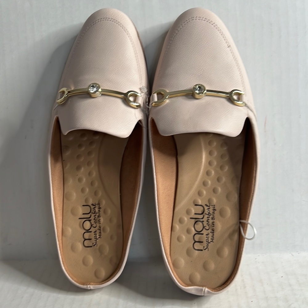 Malu Women’s Super Comfort horsebit Mule Jewel Flats